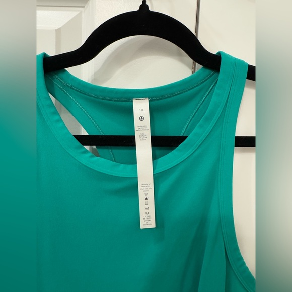 Lululemon Align Waist Length Racerback Tank Top 10 Kelly Green - Picture 3 of 5